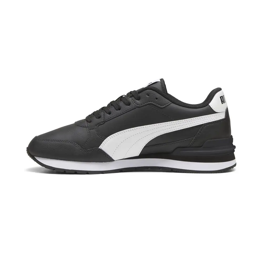 Puma shoes - PUMA St Runner V4 Leather Lace Up - 39906801 - Black 1