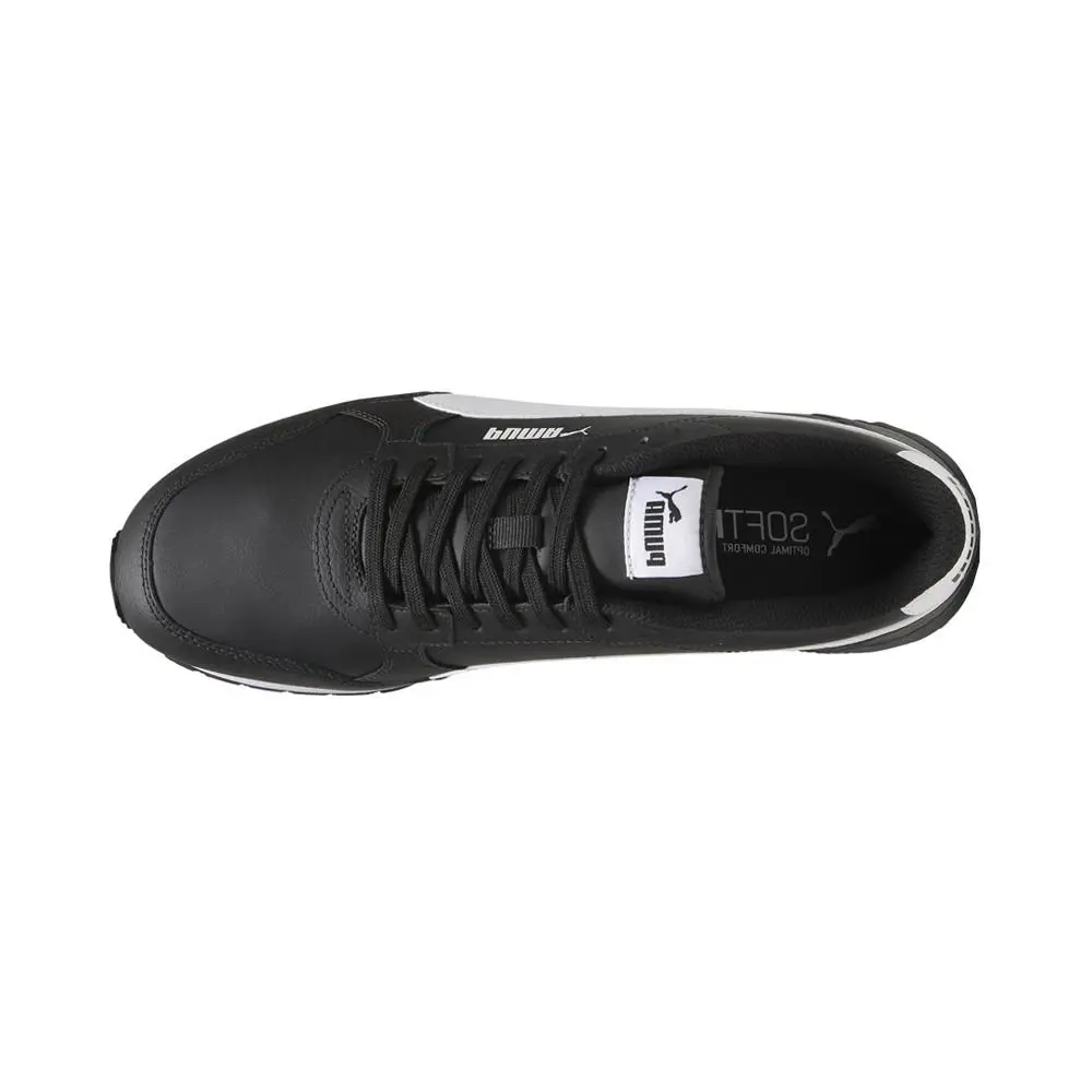 Puma shoes - PUMA St Runner V4 Leather Lace Up - 39906801 - Black 2