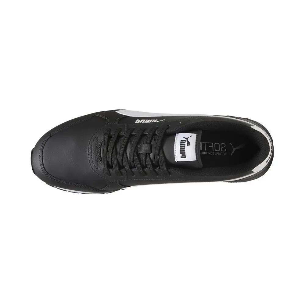 Puma shoes - PUMA St Runner V4 Leather Lace Up - 39906801 - Black 8