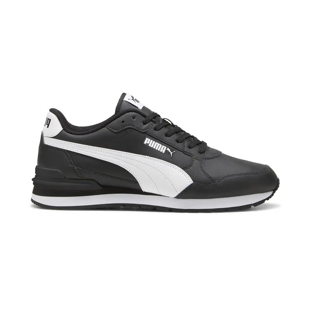 Puma shoes - PUMA St Runner V4 Leather Lace Up - 39906801 - Black 5