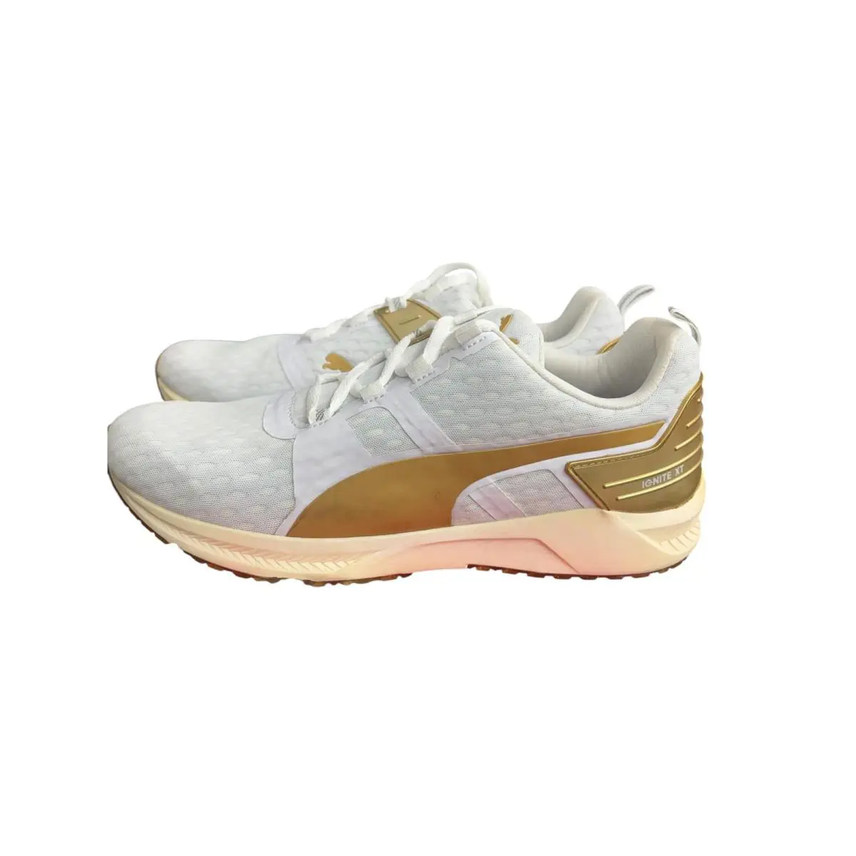 Puma Women`s Ignite xt v2 Wns Cross-trainer Shoe 188987 White/gold Size 10M - white gold