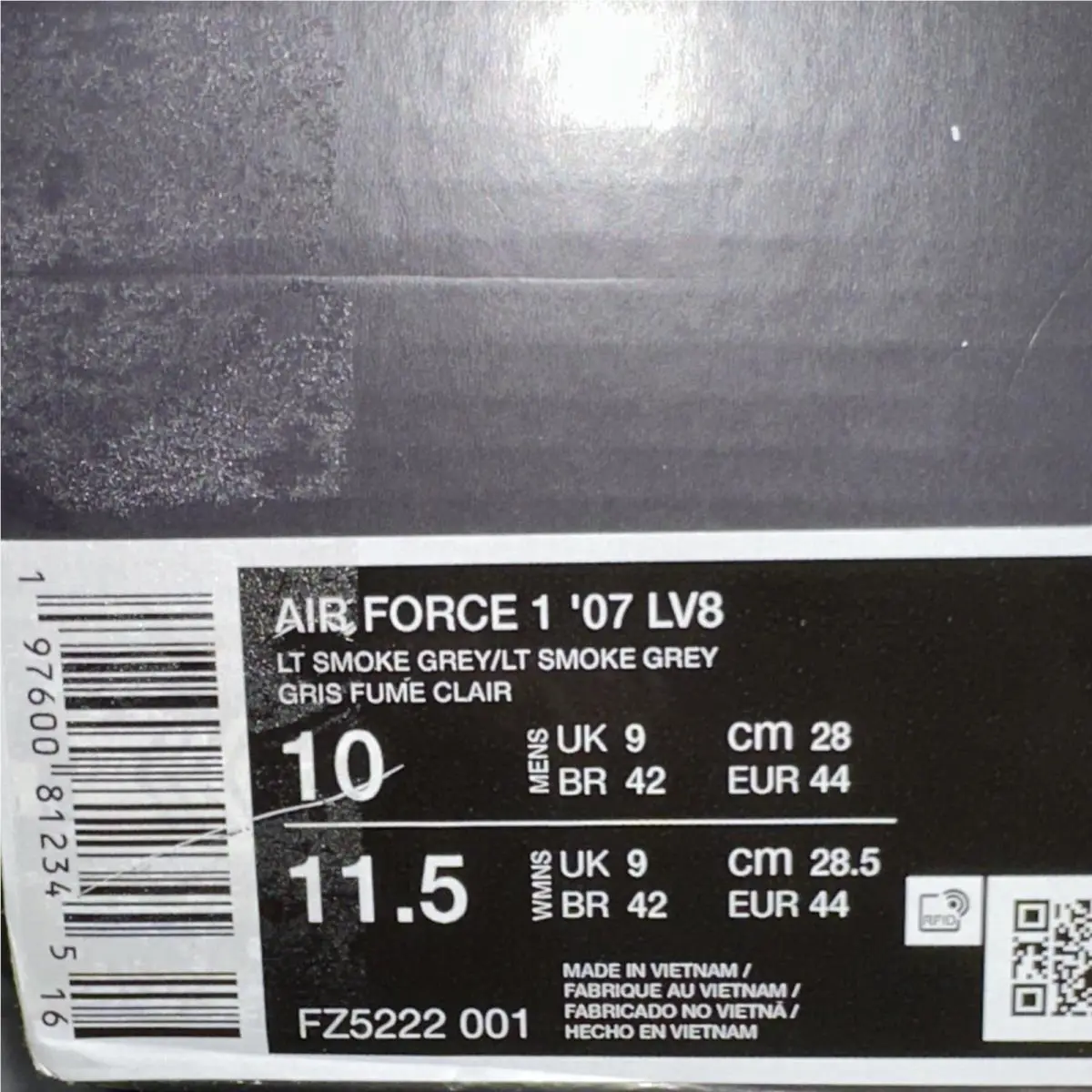 Nike shoes - Nike Air Force 1 - Air Force - FZ5222-001 - Gray 4