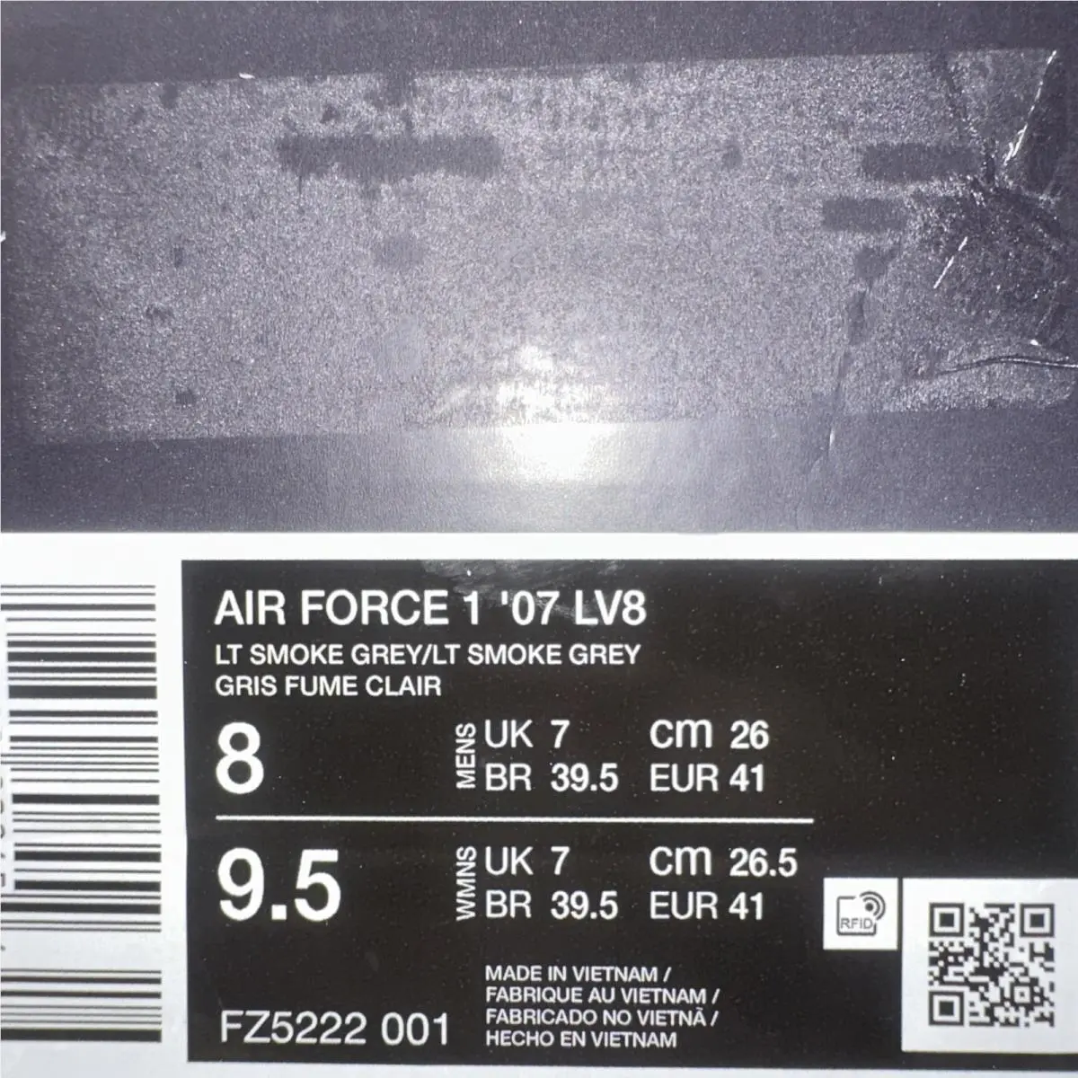 Nike shoes - Nike Air Force 1 - Air Force - FZ5222-001 - Gray 4