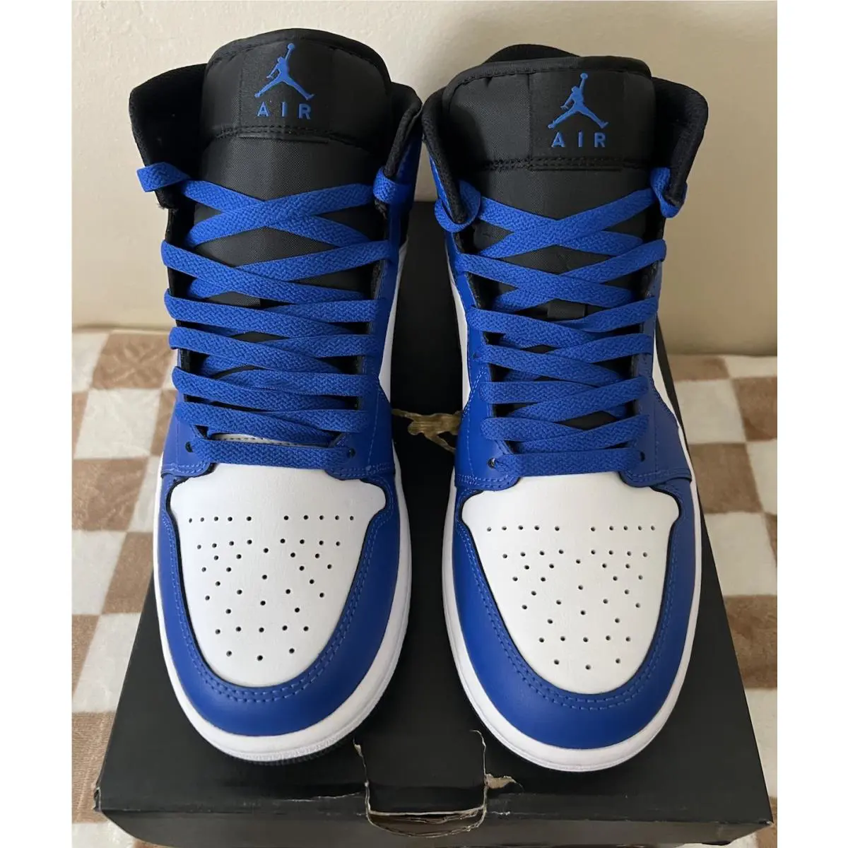 Nike shoes - Air Jordan 1 Mid - Air Mid - DQ8426-402 - Game Royal/Black/White 8