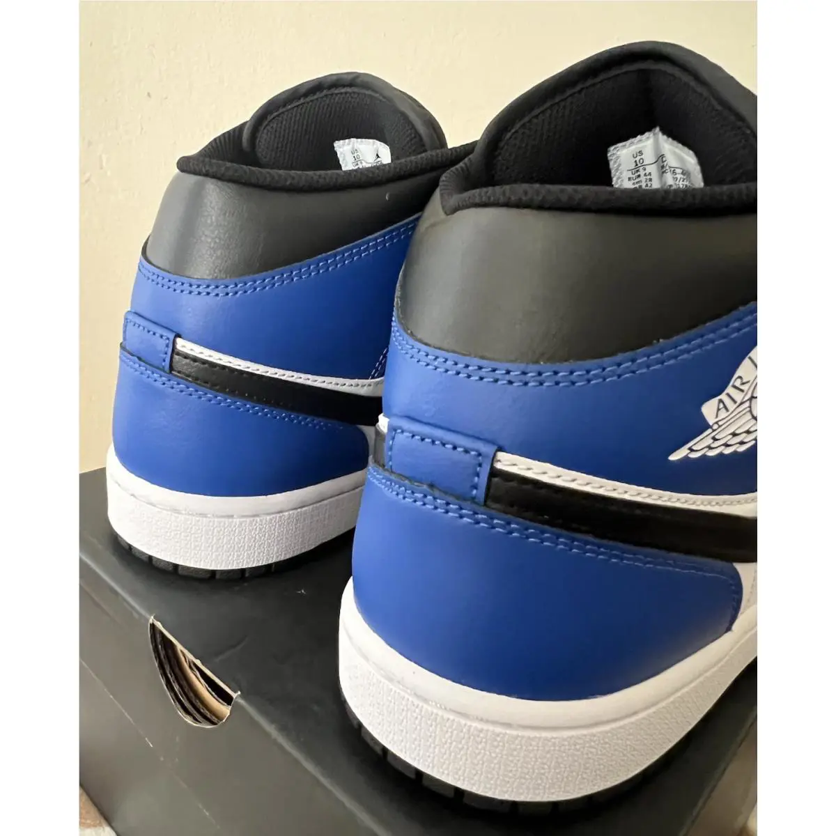 Nike shoes - Air Jordan 1 Mid - Air Mid - DQ8426-402 - Game Royal/Black/White 9