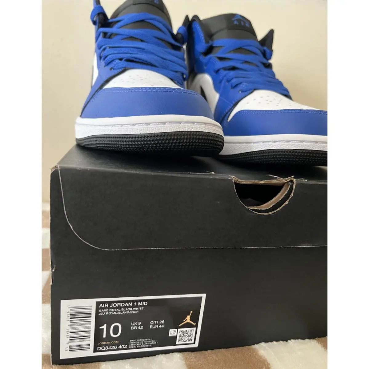 Nike shoes - Air Jordan 1 Mid - Air Mid - DQ8426-402 - Game Royal/Black/White 11