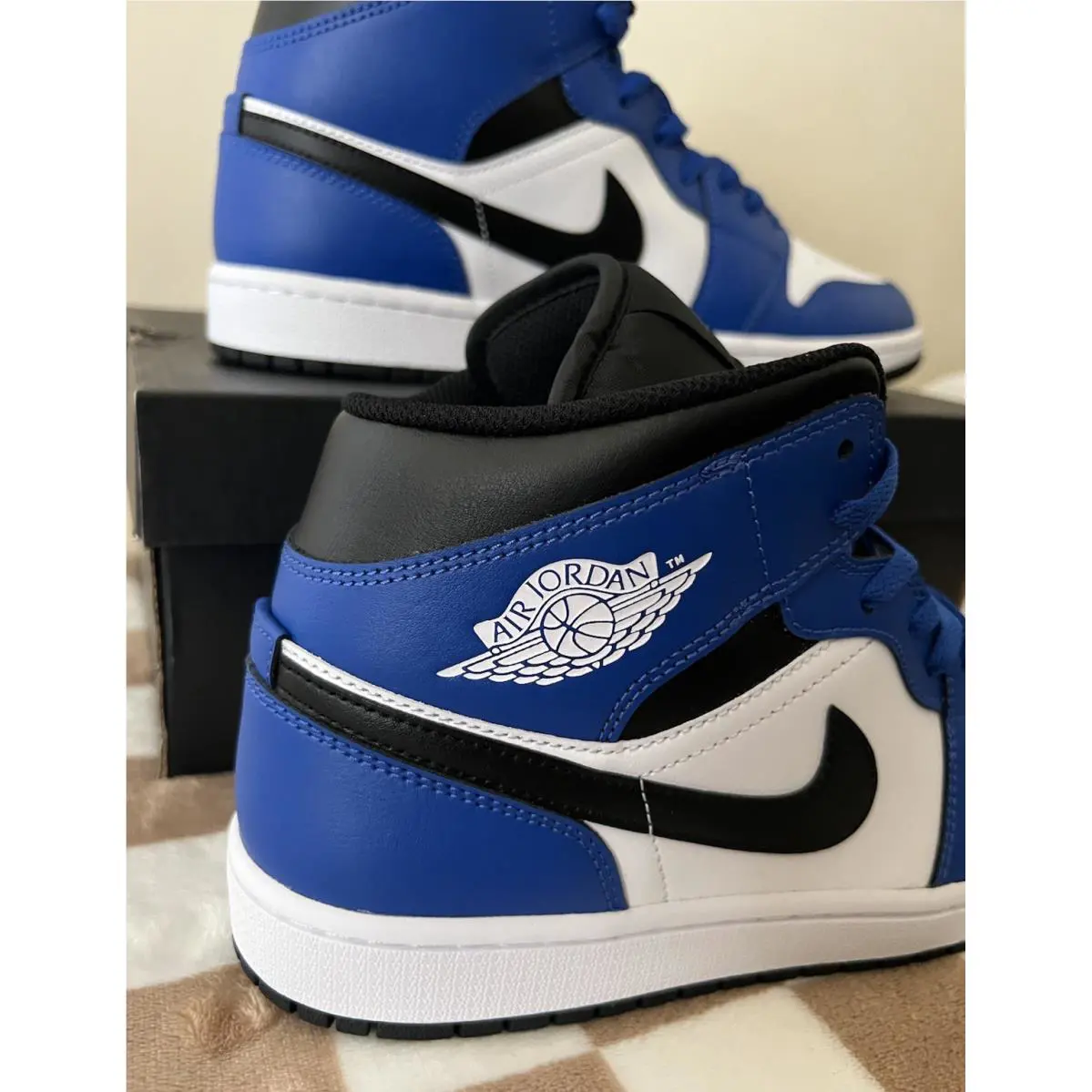 Nike shoes - Air Jordan 1 Mid - Air Mid - DQ8426-402 - Game Royal/Black/White 3
