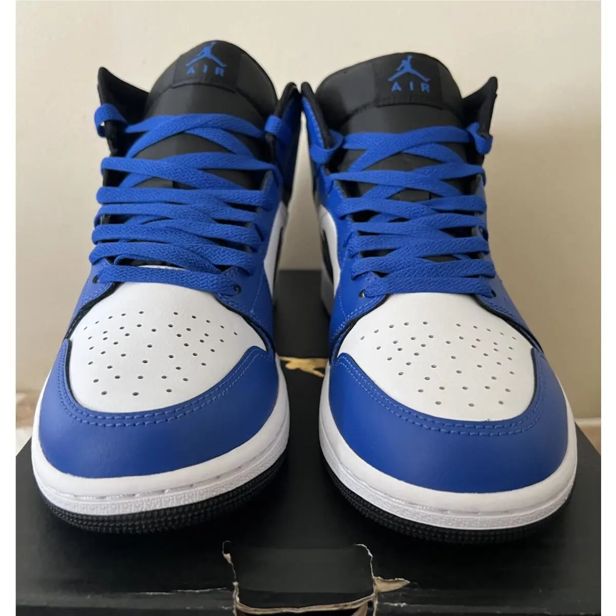 Nike shoes - Air Jordan 1 Mid - Air Mid - DQ8426-402 - Game Royal/Black/White 7
