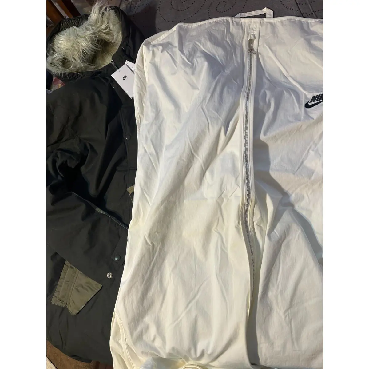 Nike clothing - GREEN`S + WHITE FAUX FUR 11