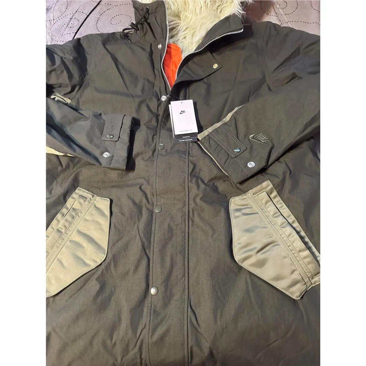 Nike clothing - GREEN`S + WHITE FAUX FUR 0