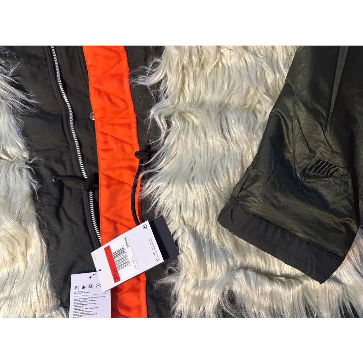 Nike clothing - GREEN`S + WHITE FAUX FUR 6