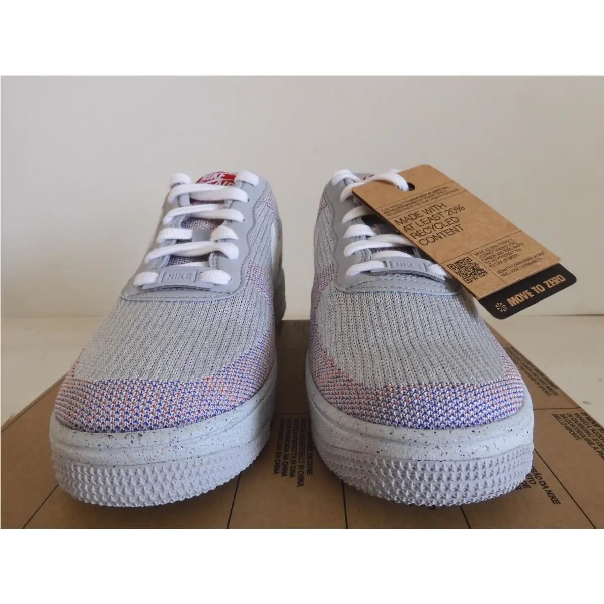 Nike shoes - Nike Air Force 1 Flyknit - Gray (UPC: 194957395972) 1