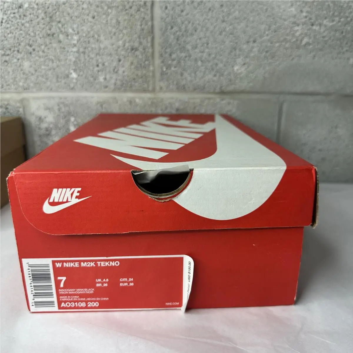 Nike shoes - Nike M2K Tekno - Tekno - AO3108-200 - Brown Mahogany Mink/Black 4