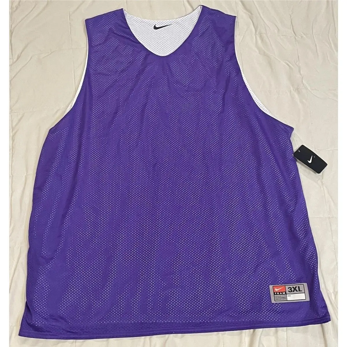 2010 Purple/white Nike Mens Xxxl 3XL Tank Top Basketball Workout Jersey