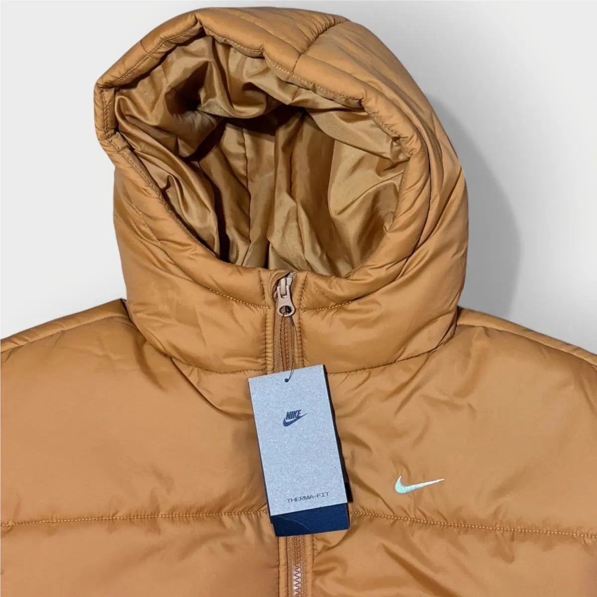 Nike clothing - Therma-FIT Puffer Hooded Jacket - Puffer Hooded Jacket - Brown (UPC: 197600274181) 3