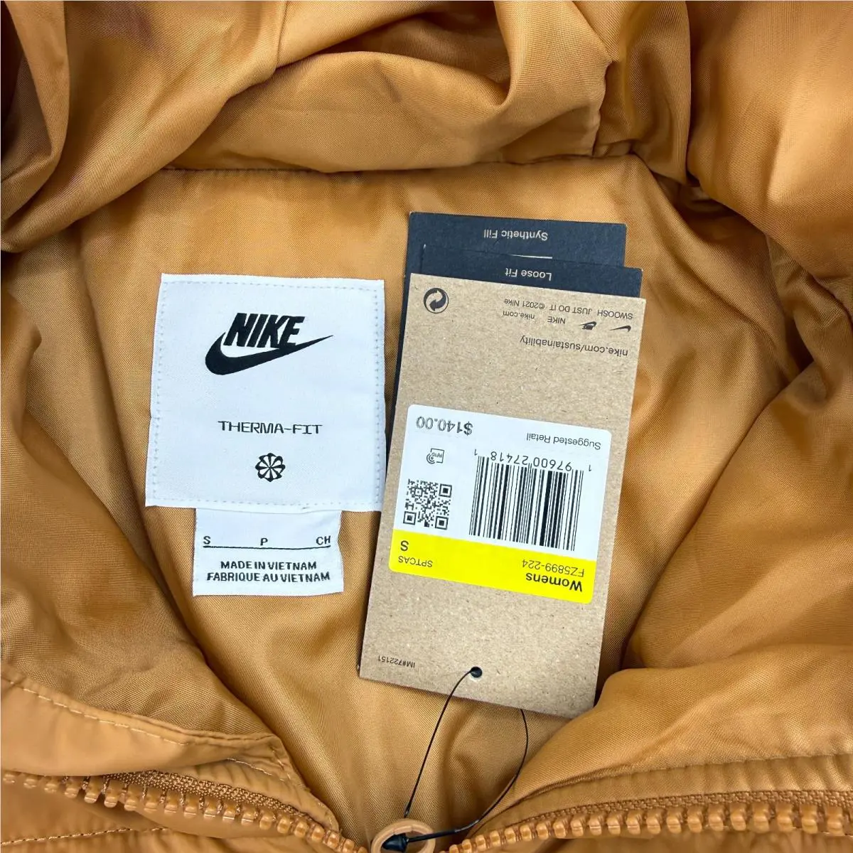 Nike clothing - Therma-FIT Puffer Hooded Jacket - Puffer Hooded Jacket - Brown (UPC: 197600274181) 7