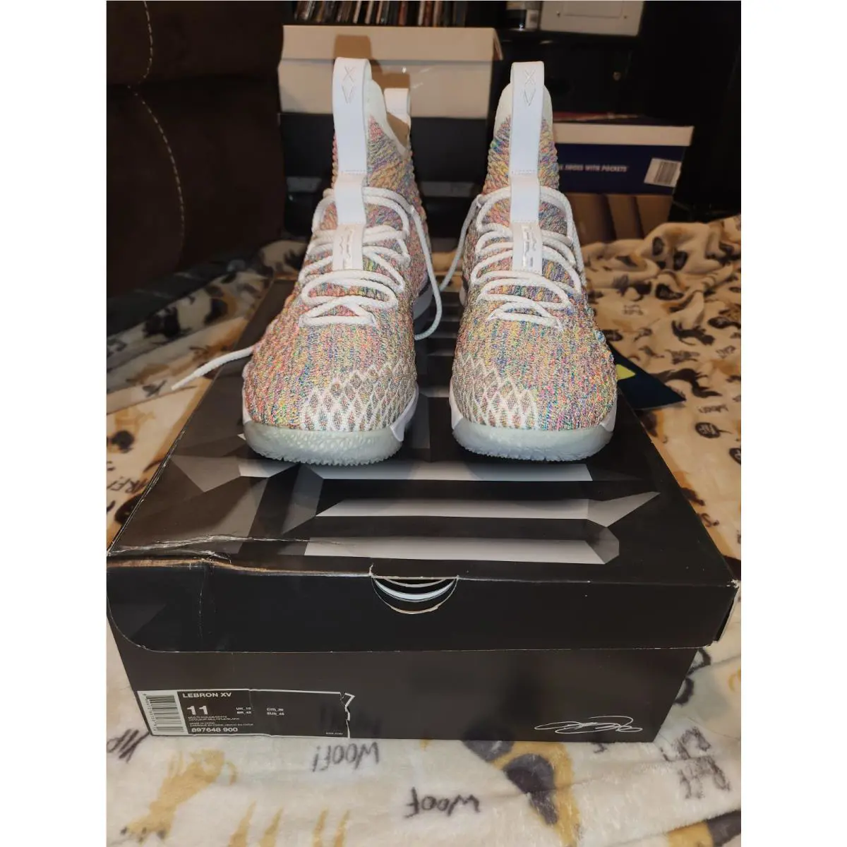 Nike shoes - Nike LeBron 15 - LeBron - 897648-900 - White, Manufacturer: Multi-Color/White (UPC: 0888413807238) 1