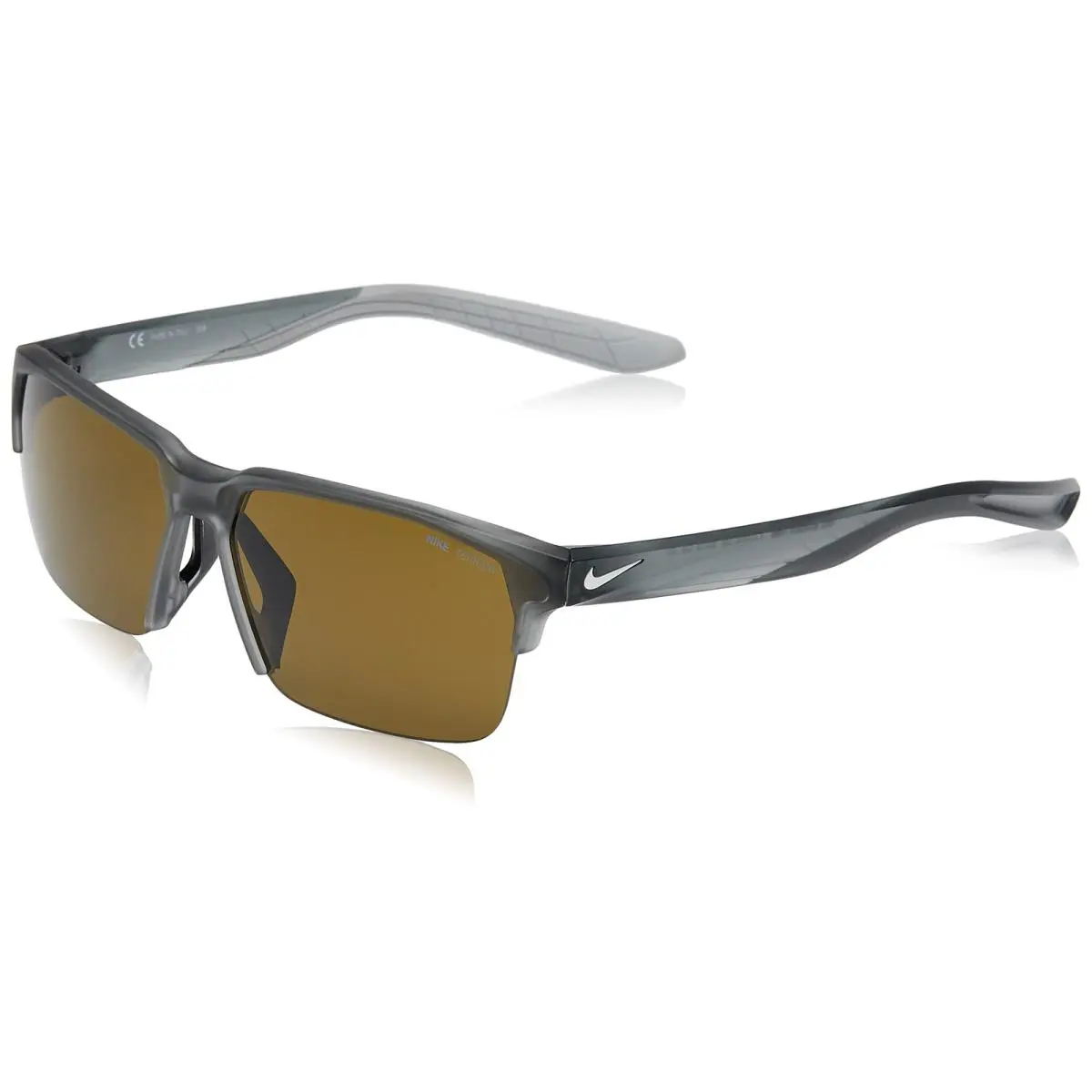 Nike CT3746-065 Matte Cool Grey Maverick Free Sunglasses W/terrain Tint Lens - Matte Cool Grey/White/Terrain, Frame: Grey, Lens: Green