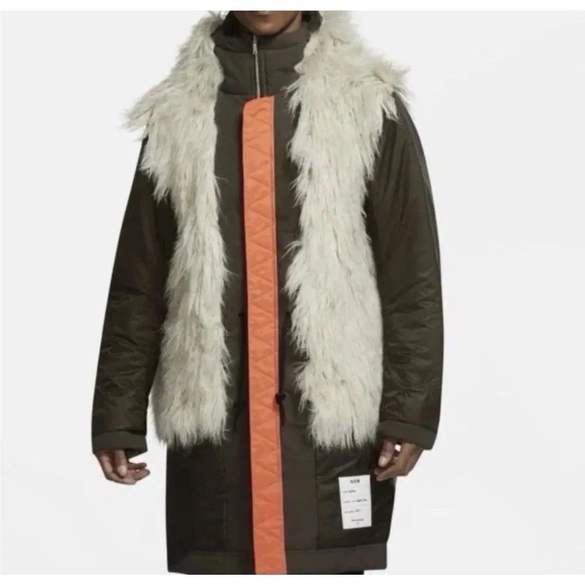 Nike clothing - Nike Sportswear Therma-Fit White Space Parka - Sequoia/Medium Olive-Light Stone (UPC: 195242731017) 1