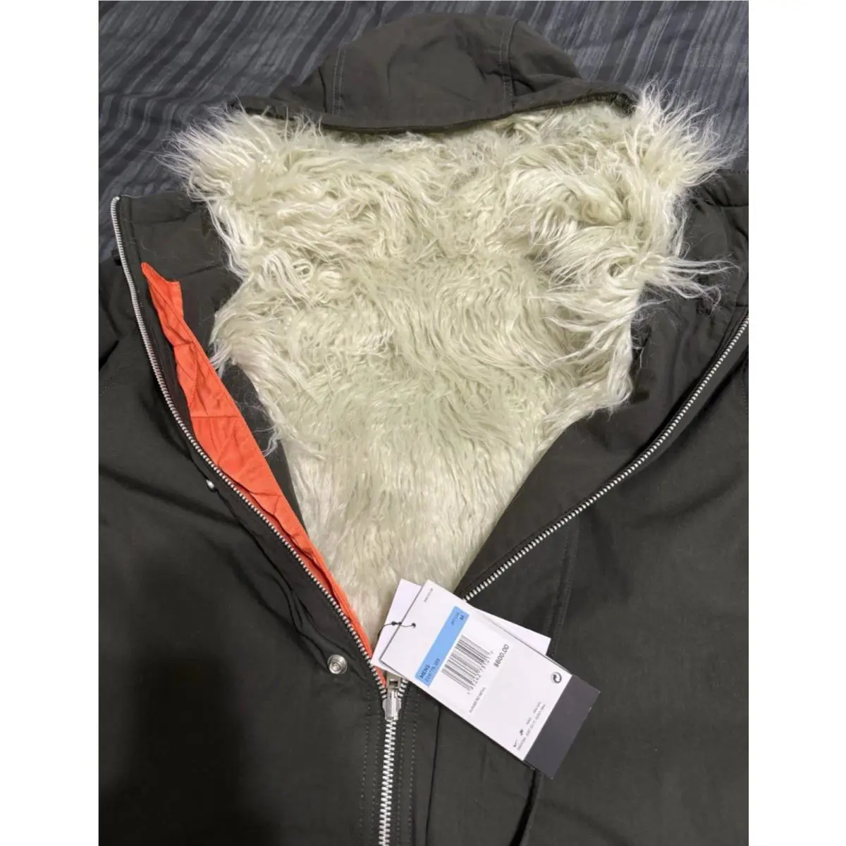 Nike clothing - Nike Sportswear Therma-Fit White Space Parka - Sequoia/Medium Olive-Light Stone (UPC: 195242731017) 9