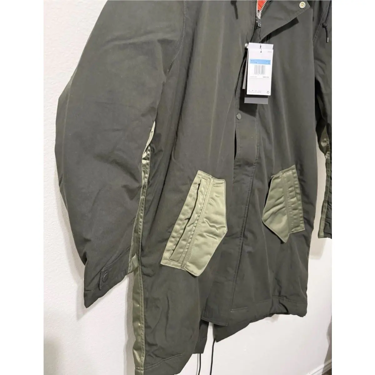 Nike clothing - Nike Sportswear Therma-Fit White Space Parka - Sequoia/Medium Olive-Light Stone (UPC: 195242731017) 7