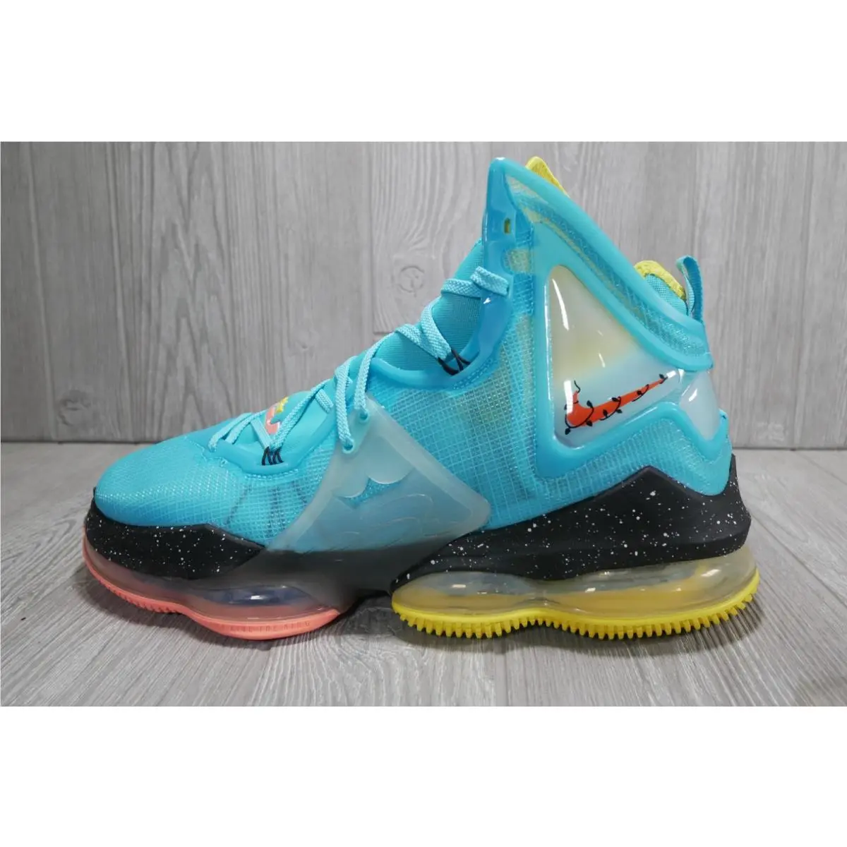 Nike Lebron 19 Xix Christmas Blue Aqua Basketball Shoes DC9338-400 Men’s SZ 13