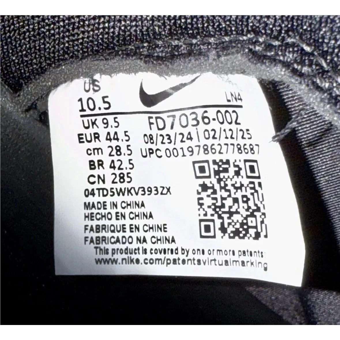Nike shoes - Nike Alpha Menace Elite - Alpha Menace Elite - FD7036-002 - Black, Manufacturer: Black/Light Smoke Grey/Metallic Silver/White 5