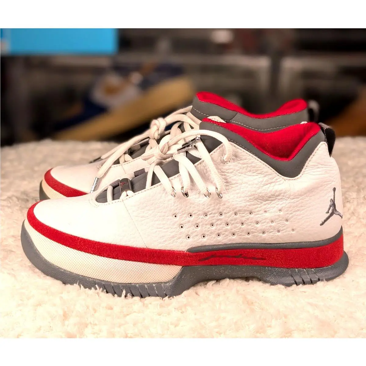 Nike shoes - Air Jordan Ace - Air Ace - 307488-106 - White Gray Red 8