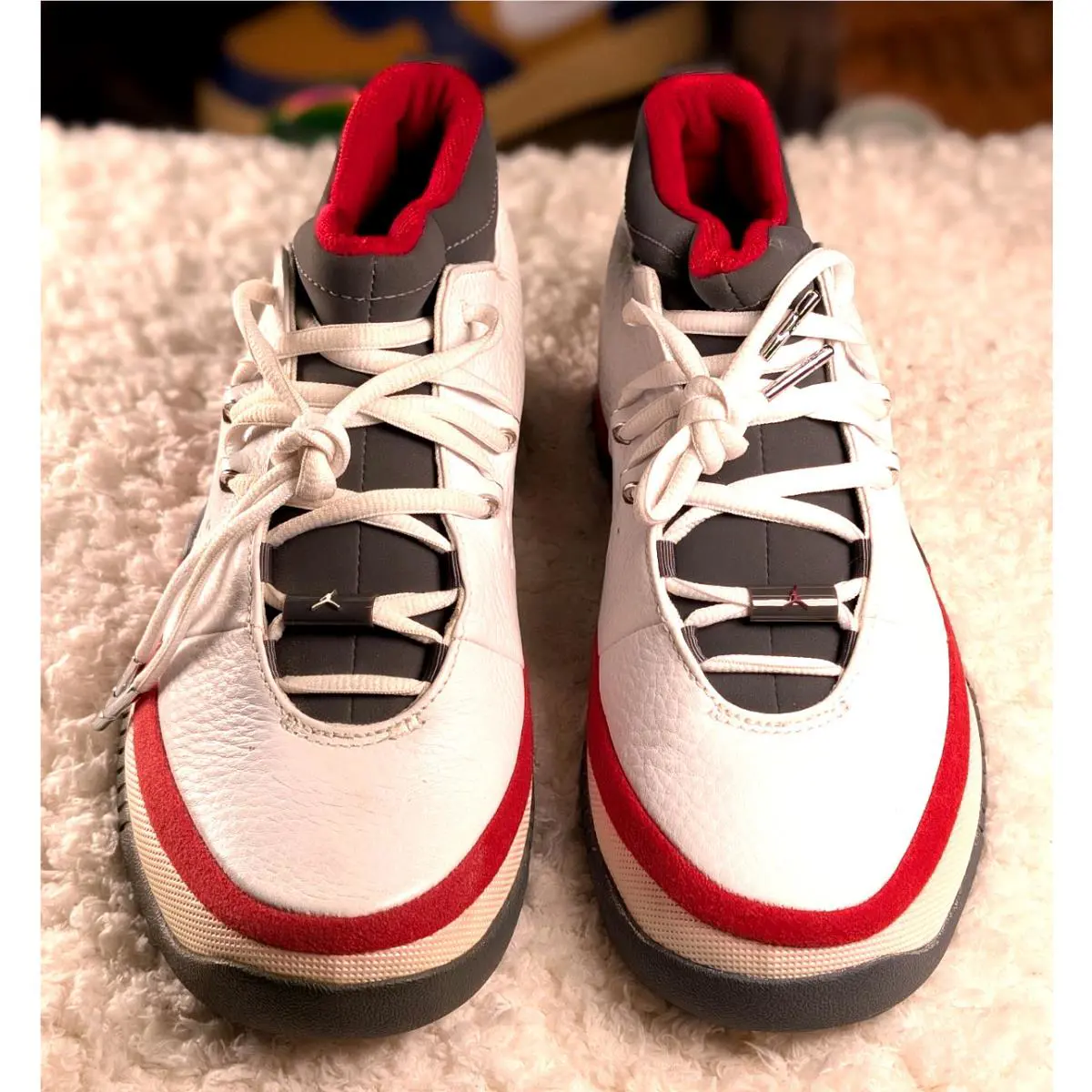 Nike shoes - Air Jordan Ace - Air Ace - 307488-106 - White Gray Red 12