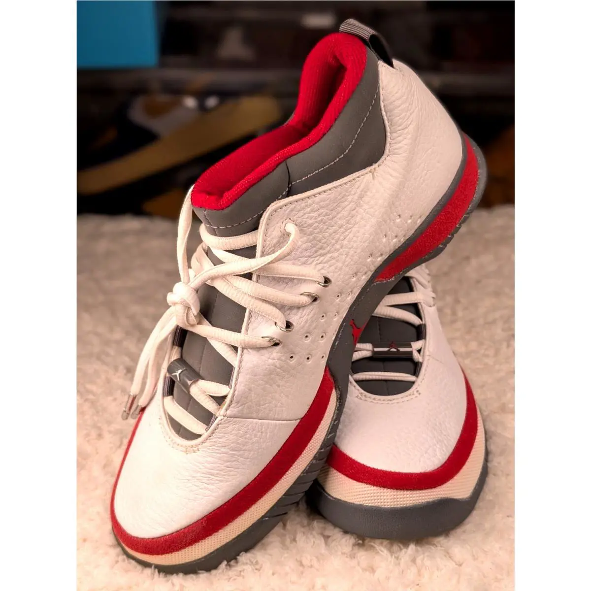 Nike shoes - Air Jordan Ace - Air Ace - 307488-106 - White Gray Red 1
