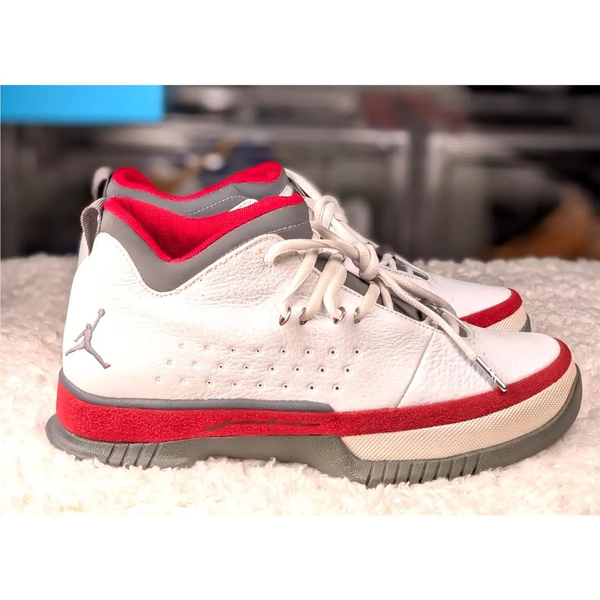 Nike shoes - Air Jordan Ace - Air Ace - 307488-106 - White Gray Red 6