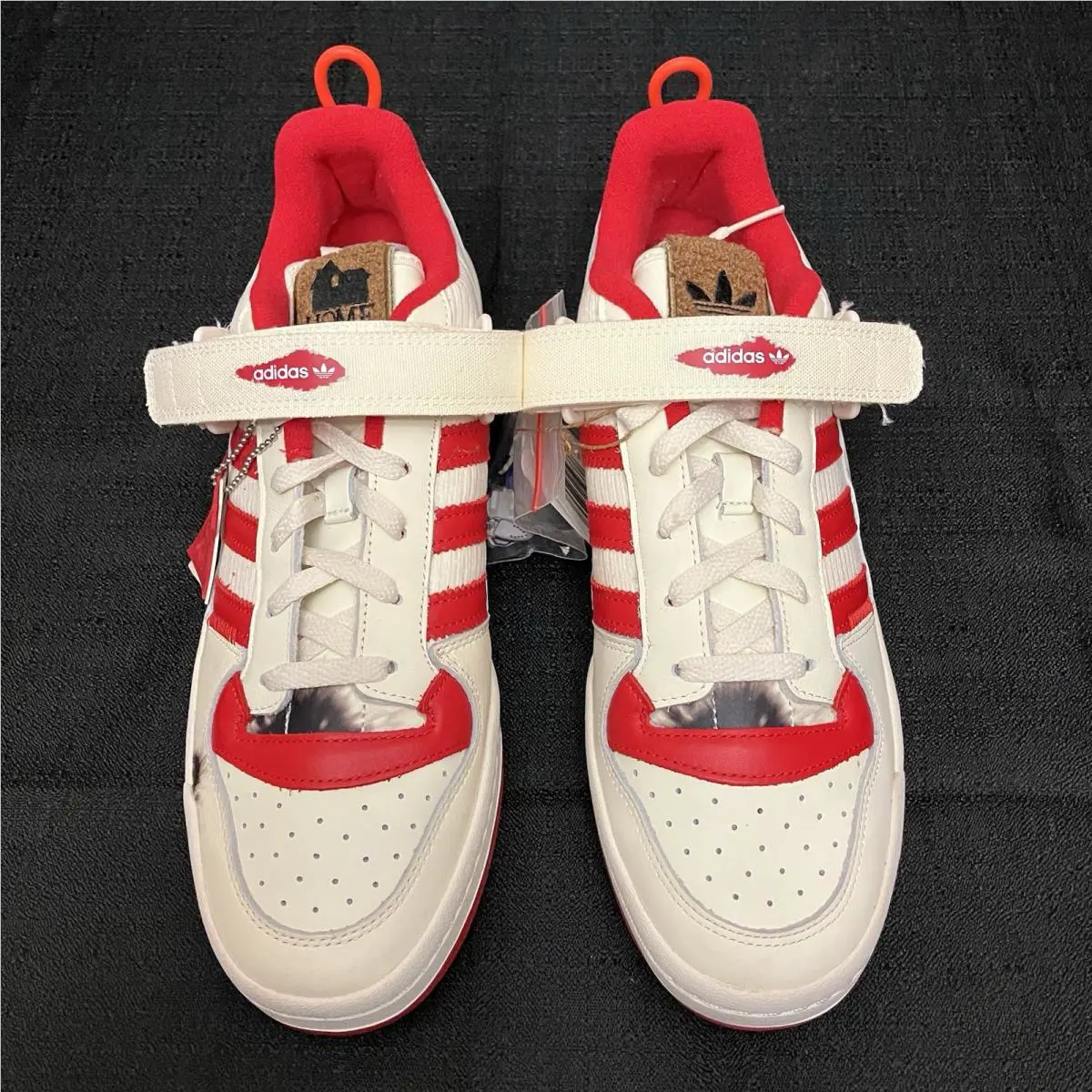 Nike shoes - Forum Low SE Home Alone McCalister House - DC1607100 - White Red 4