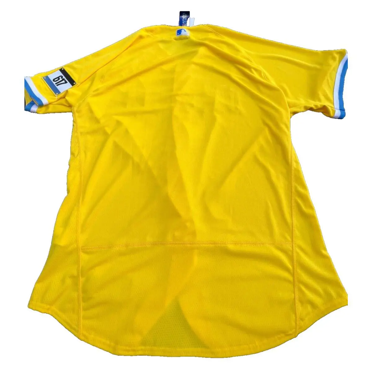 Nike clothing - Nike City Connect Authentic Jersey - Gold / Light Blue (UPC: 195135961293) 3