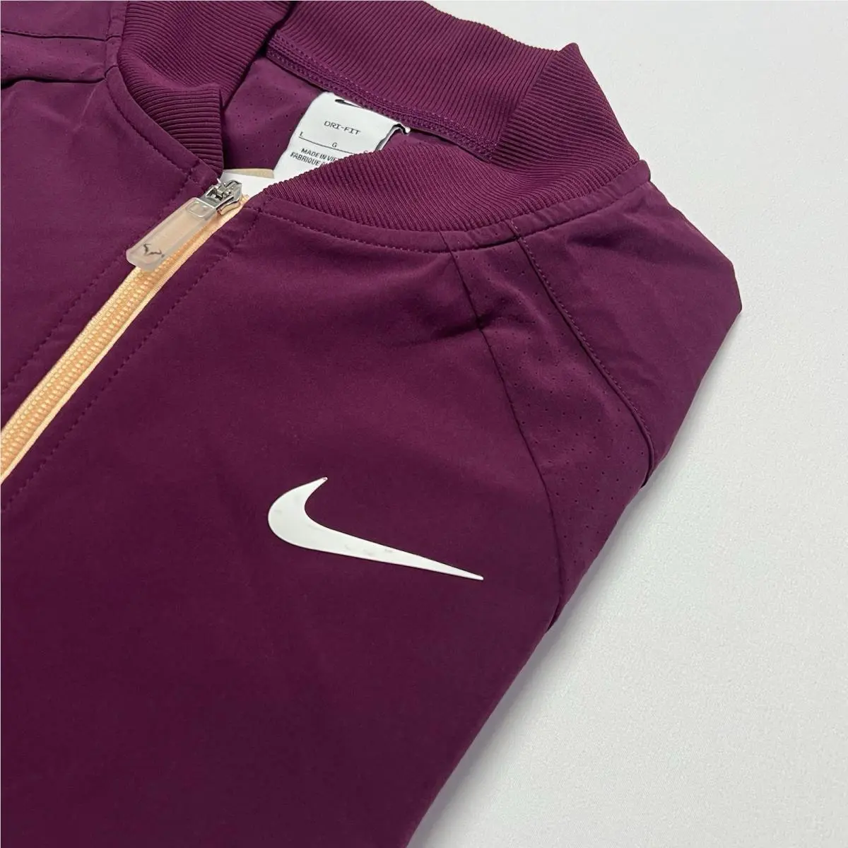 Nike clothing - Nike Dri-FIT Rafa Nadal - Rafa Nadal - DV2885 DV2885-610 DV2885 610 - Bordeaux/Ice Peach (UPC: 887231011490) 10