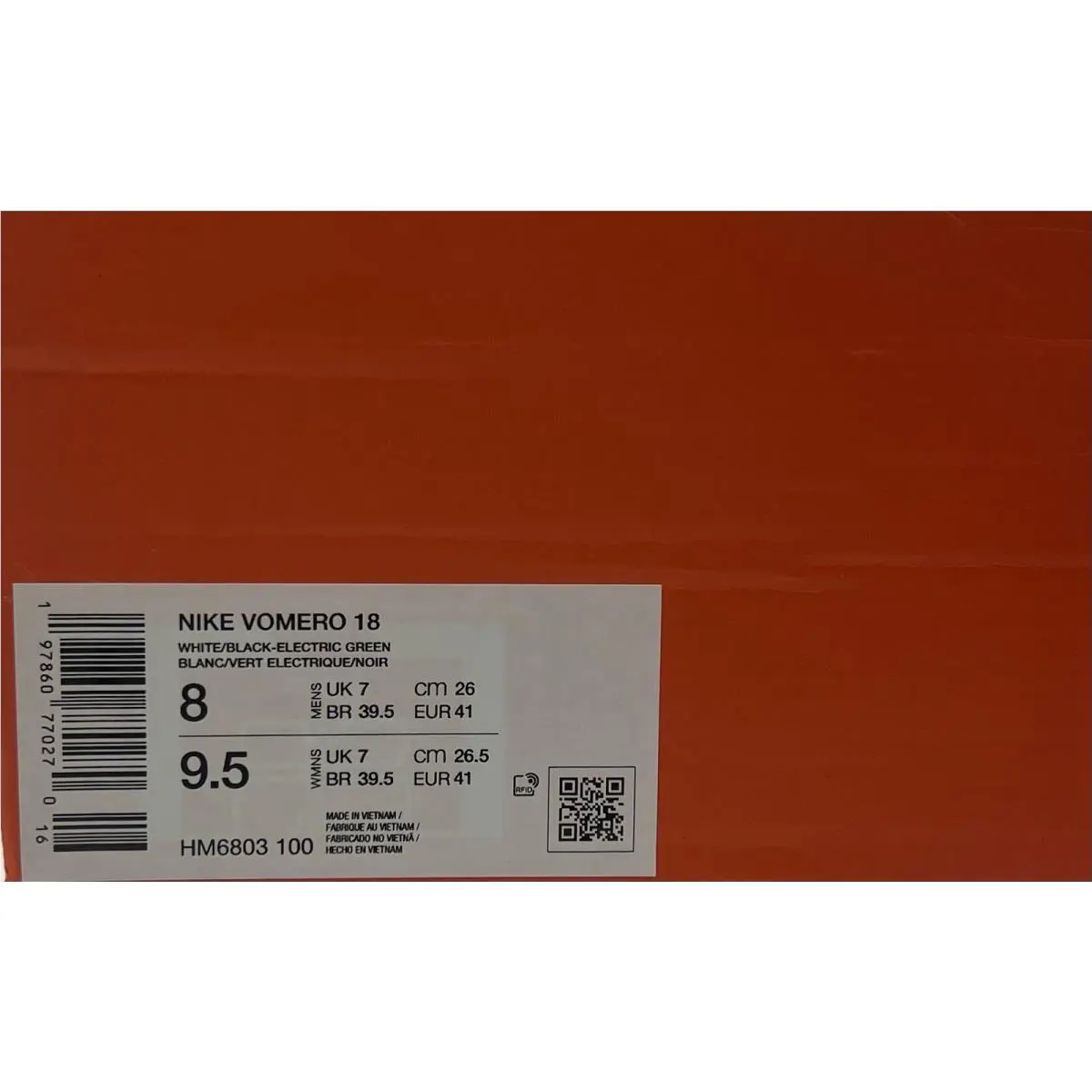 Nike shoes - Nike W Vomero - Vomero - HM6804 102 - White/Black-Electric Green (UPC: 197860767911) 4