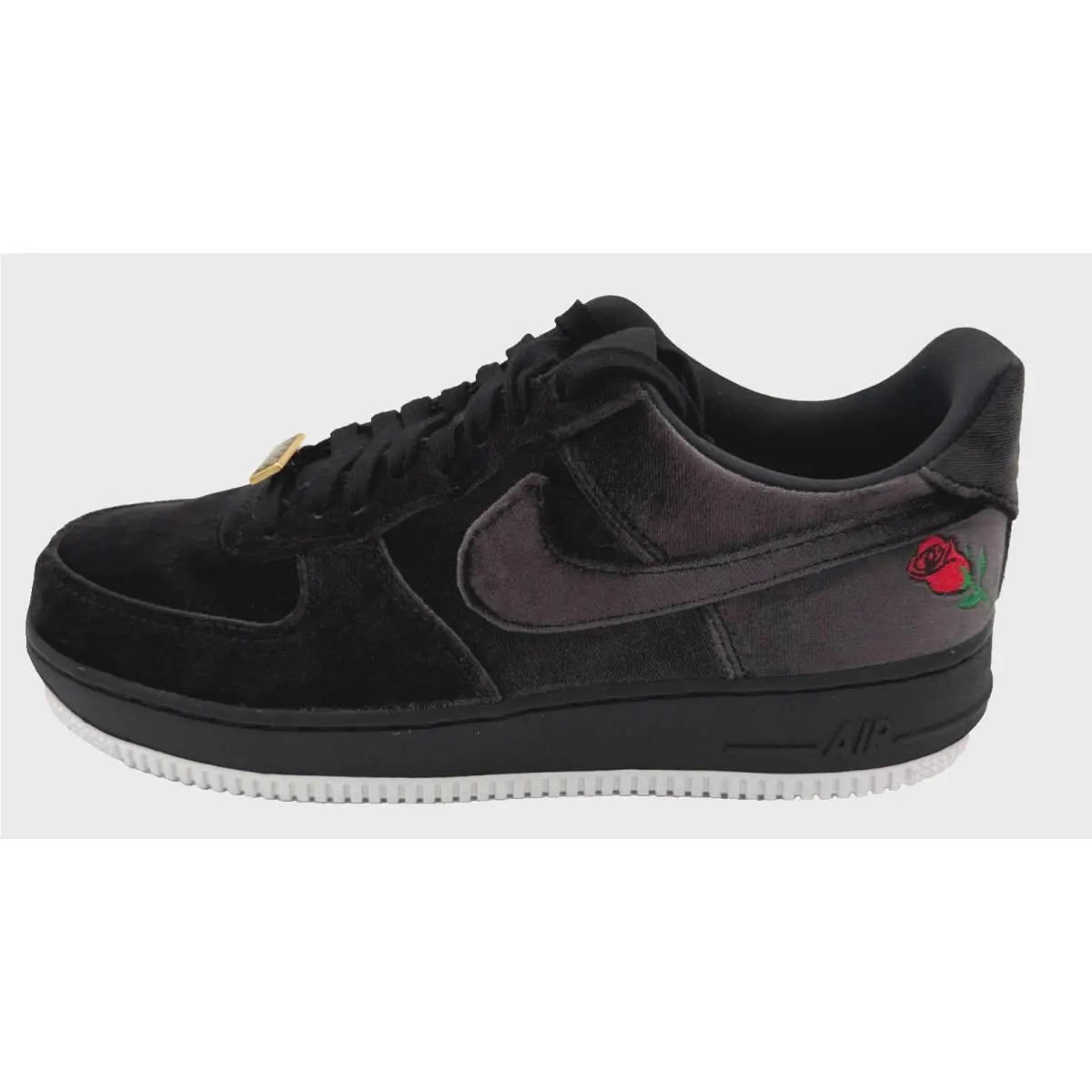 Nike Air Force 1 `07 QS AH8462-003 Rose Velvet Unisex M8 W9.5 Shoe Black