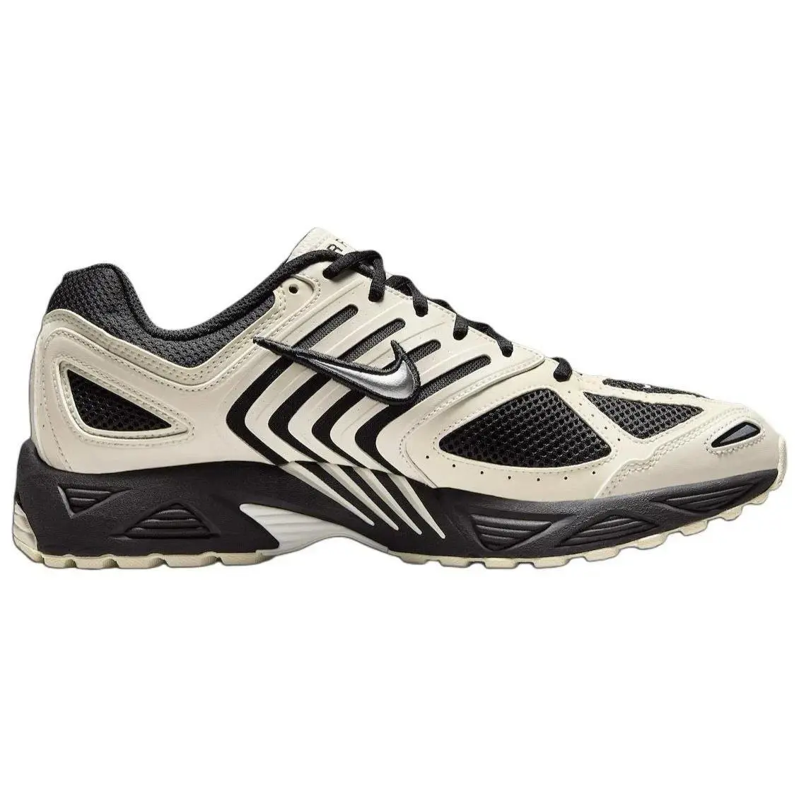Nike Air Pegasus 2005 Shoes Mens Pale Ivory Metallic Silver Black Sneakers Sz 11 - Black
