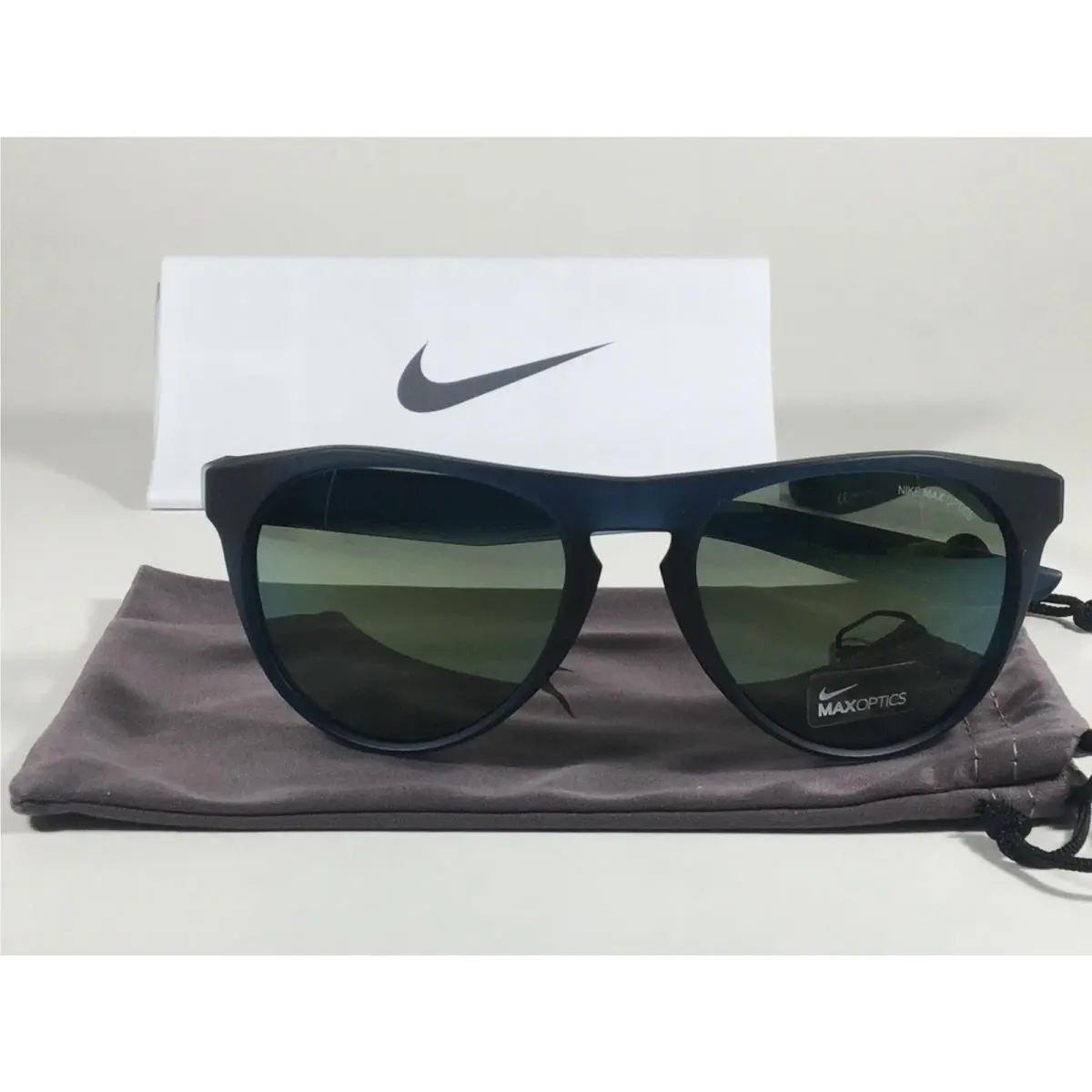 Nike Essential Jaunt Sunglasses R EV1007 Matte Blue Green Mirror Lens