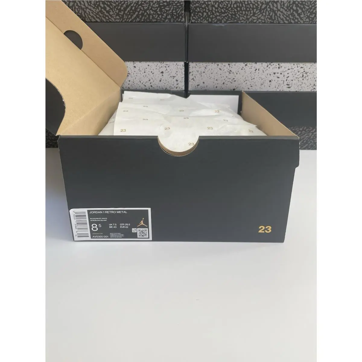 Nike shoes - Air Jordan 1 Retro Metal - AV5355-001 - Black/White-White (UPC: 0193151518606) 4