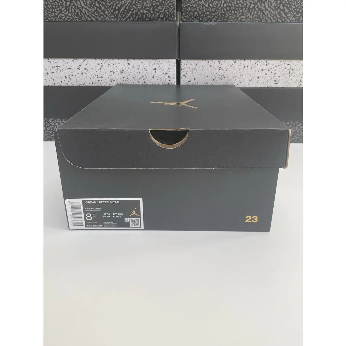 Nike shoes - Air Jordan 1 Retro Metal - AV5355-001 - Black/White-White (UPC: 0193151518606) 5