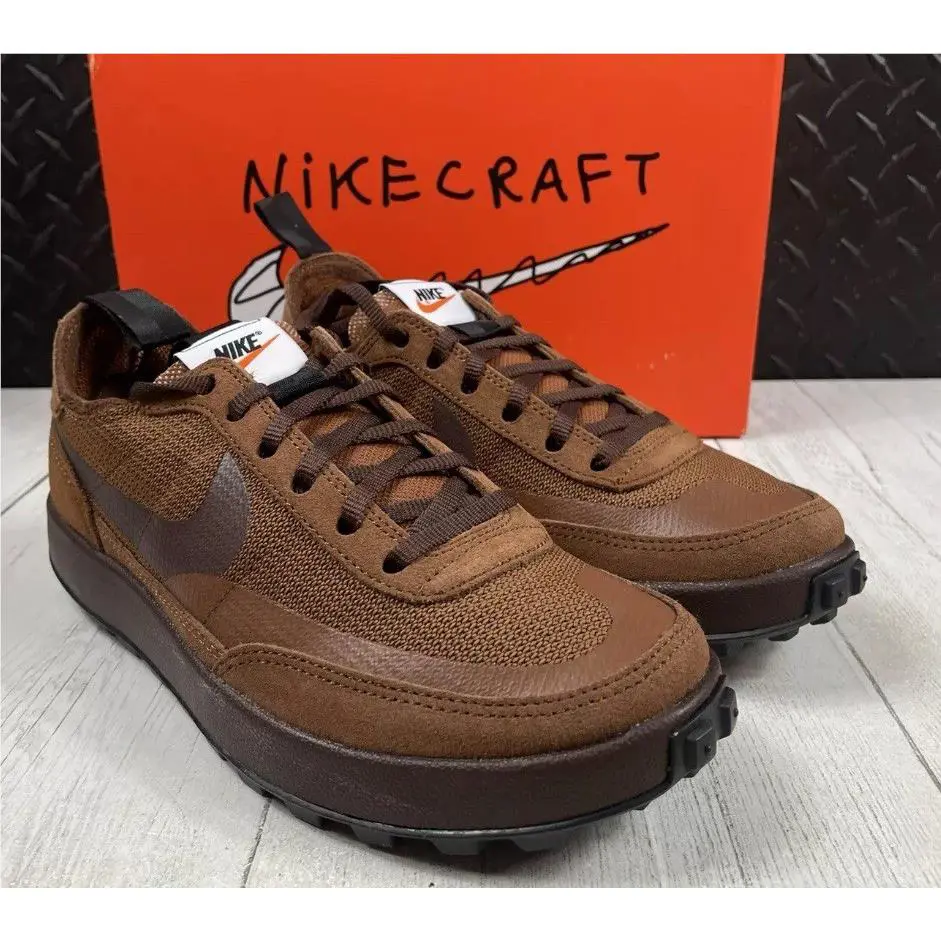 Tom Sachs x Nike Craft General Purpose Shoe Brown Rare Mens Size 7.5