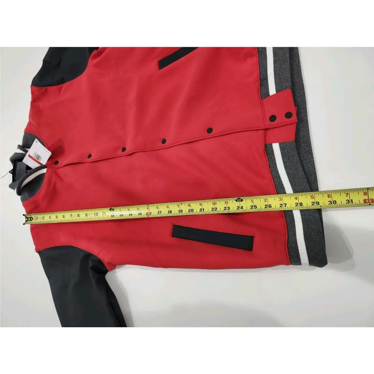 Nike clothing - Nike Team Letterman Jacket - Team Letterman Jacket - DJ5971-820 - Red/Gray 5