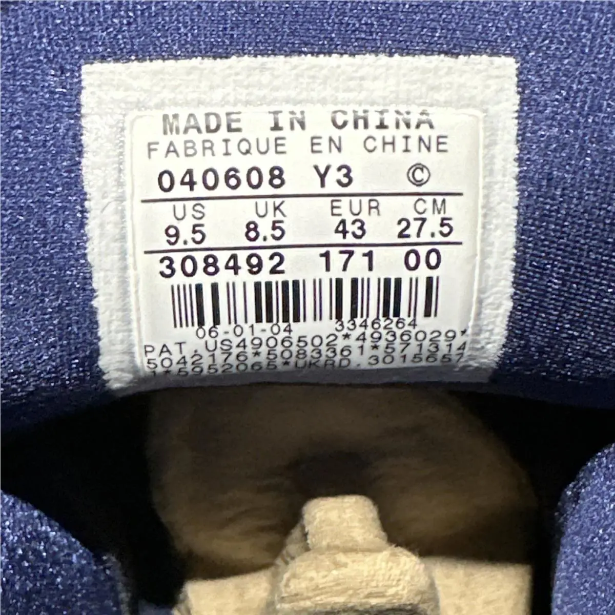 Nike shoes - Air Jordan 19 - Air - 308492-171 - White/Metallic Golf-Midnight Navy 8