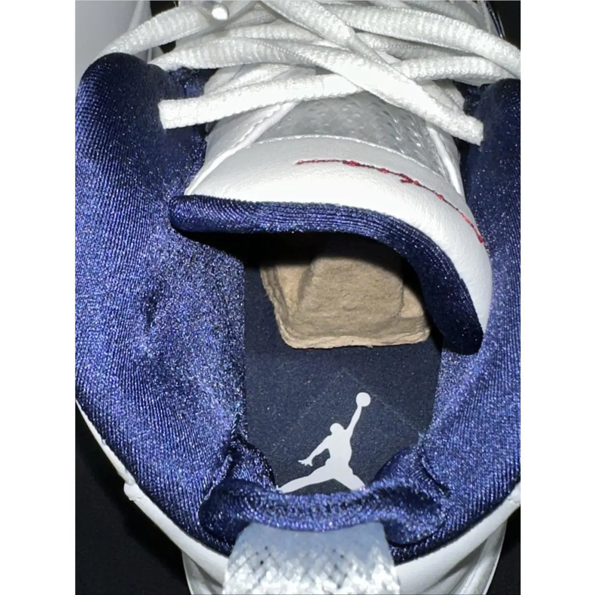 Nike shoes - Air Jordan 19 - Air - 308492-171 - White/Metallic Golf-Midnight Navy 6