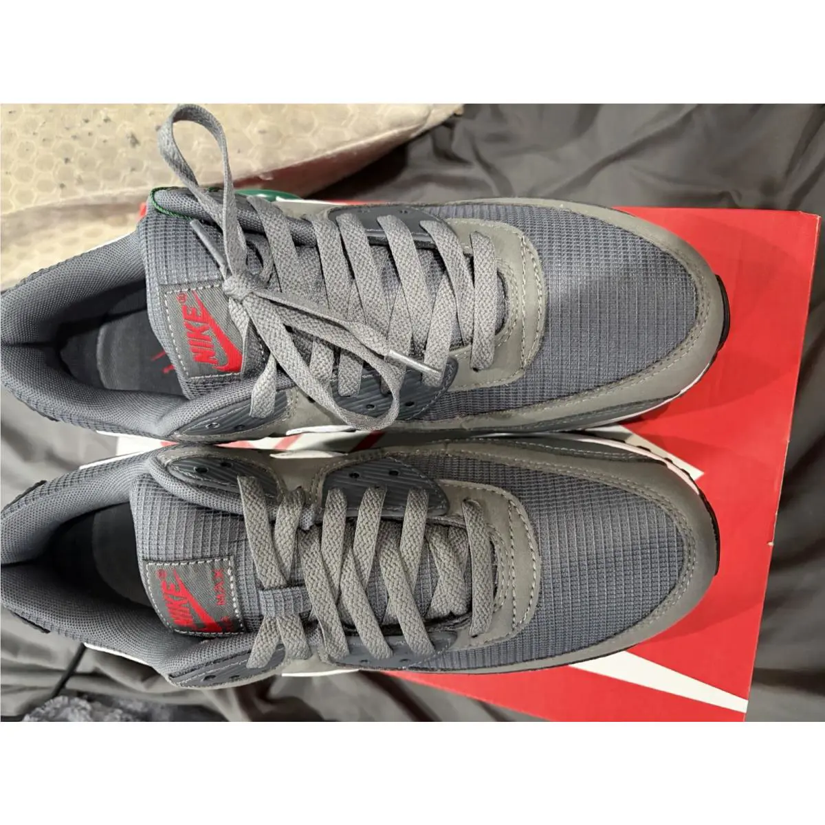 Nike shoes - Nike Air Max 90 - Air Max - DR0145-003 - Gray, Manufacturer: Iron Grey/University Red/Anthracite/White 1