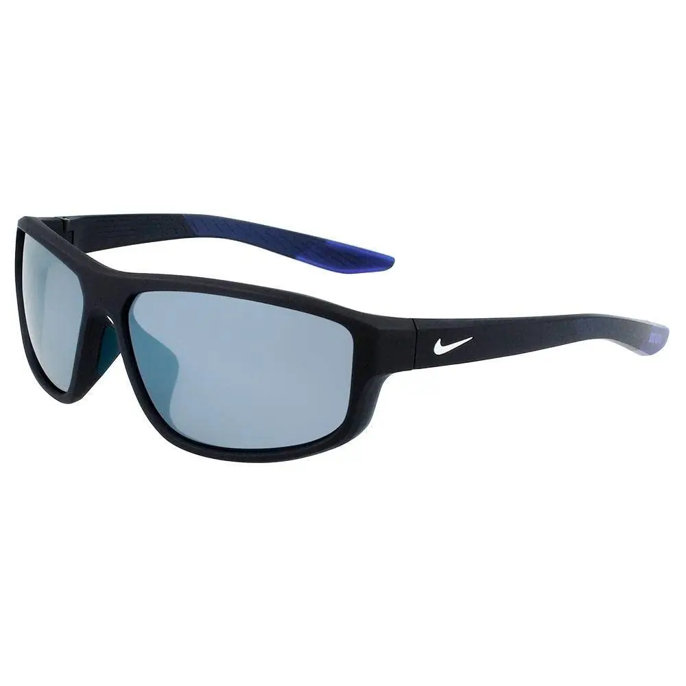 DJ-0805 451 Matte Dark Grey Brazen Fuel Sunglass with Silver Flash Lens by Nike