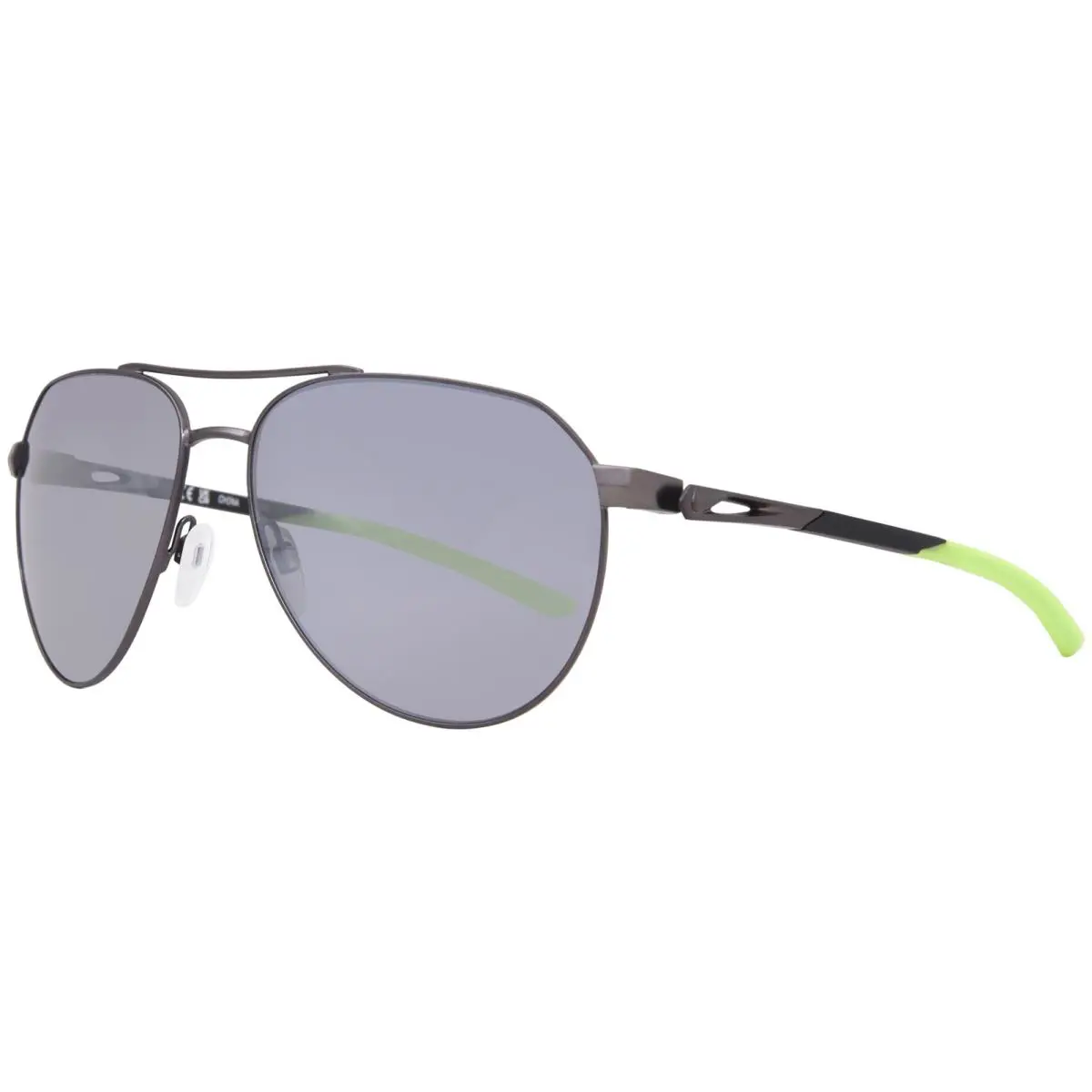 Nike Club Nine DQ0799 993 Sunglasses Satin Gunmetal/grey Pilot 60mm - Frame: Silver, Lens: Gray