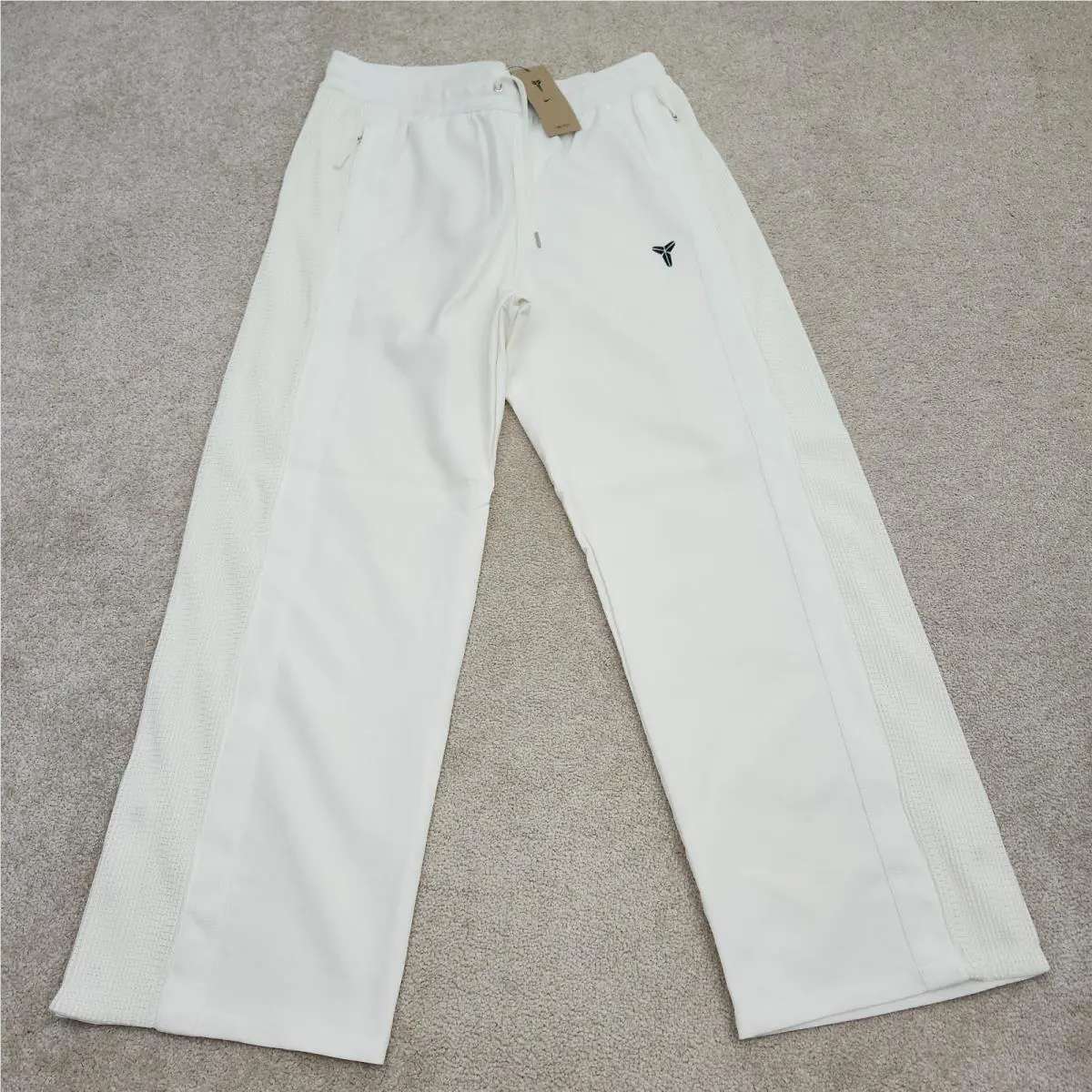 Nike Men Large 32 Kobe Pleated Pants White IB0009-133