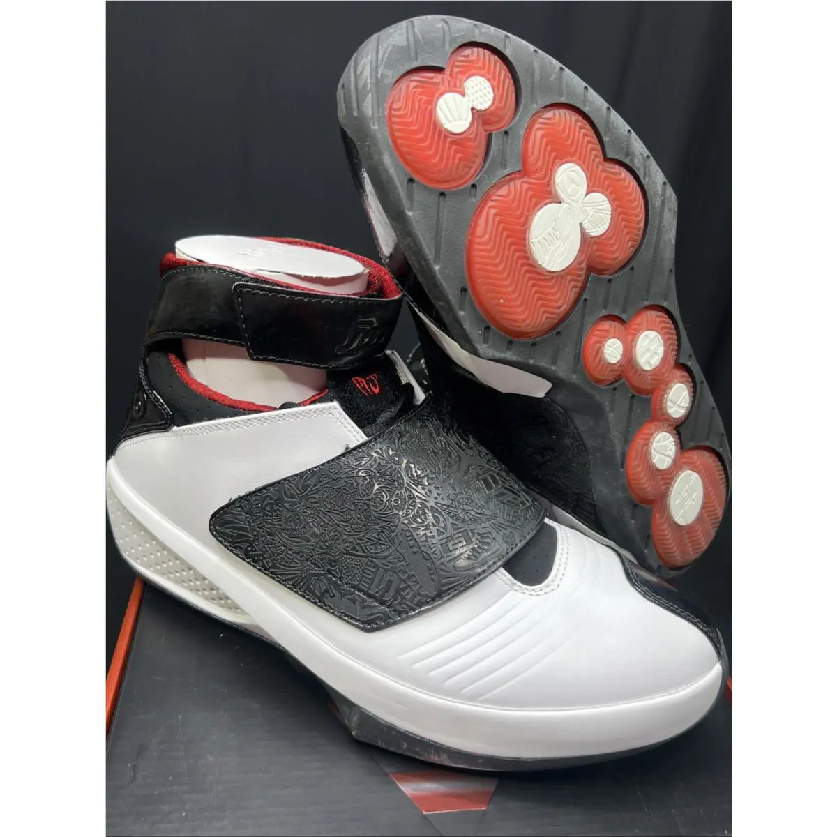 Nike shoes - Jordan 20 - 310455 101 - White/ Black- Varsity Red 1