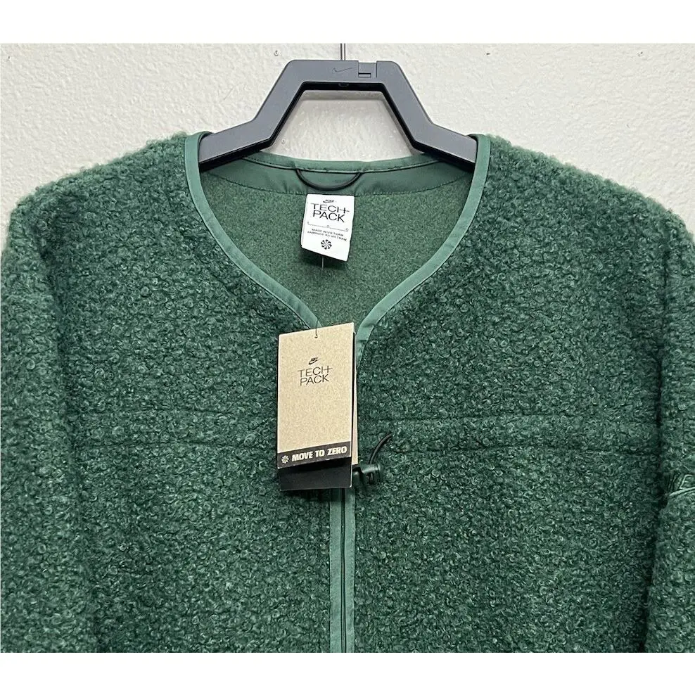 Nike clothing - Nike Tech Pack Sherpa High Pile Fleece Jacket - FB7410-323 - Fir (UPC: 196607623558) 0